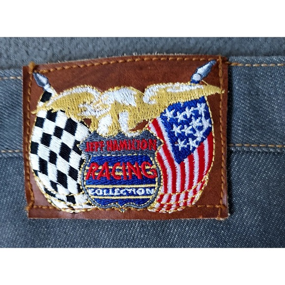 Jeff Hamilton Nascar Petty Men's 40 X 35" Gray Jeans Hot Wheels Baggy Wide Read - Picture 11 of 16